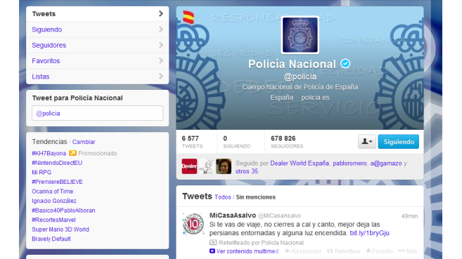 Twitter policia
